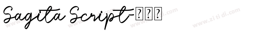 Sagita Script字体转换